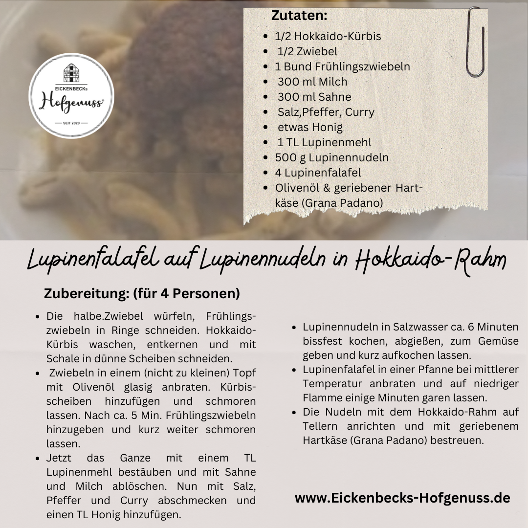 LUPINENNUDELN proteinreich, low-carb, Nudeln aus Hülsenfrüchten