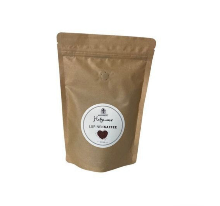 regionales Weihnachtsgeschenk / Wichtelgeschenk: LUPINENKAFFEE mit weihnachtlichem Bild & Gruß